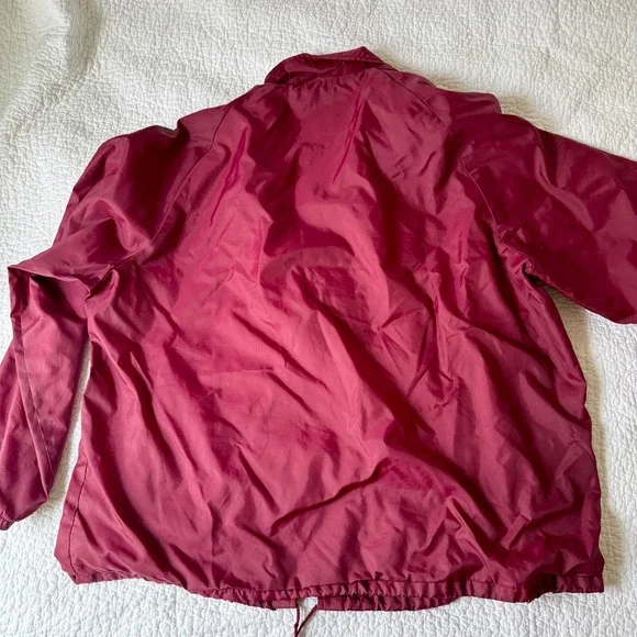 Coaches Jacket XL 90s Indie Athletic Retro Sportswear Fleece Lined Windbreaker - Picture 7 of 7